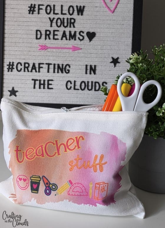 Custom teacher pouch